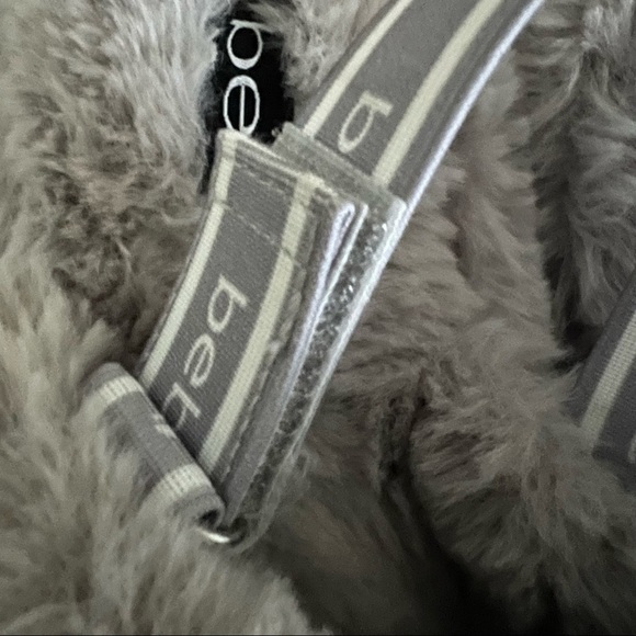 New Bebe Adjustable Strap Faux Fur Slipper Shoe Slides - Picture 7 of 9